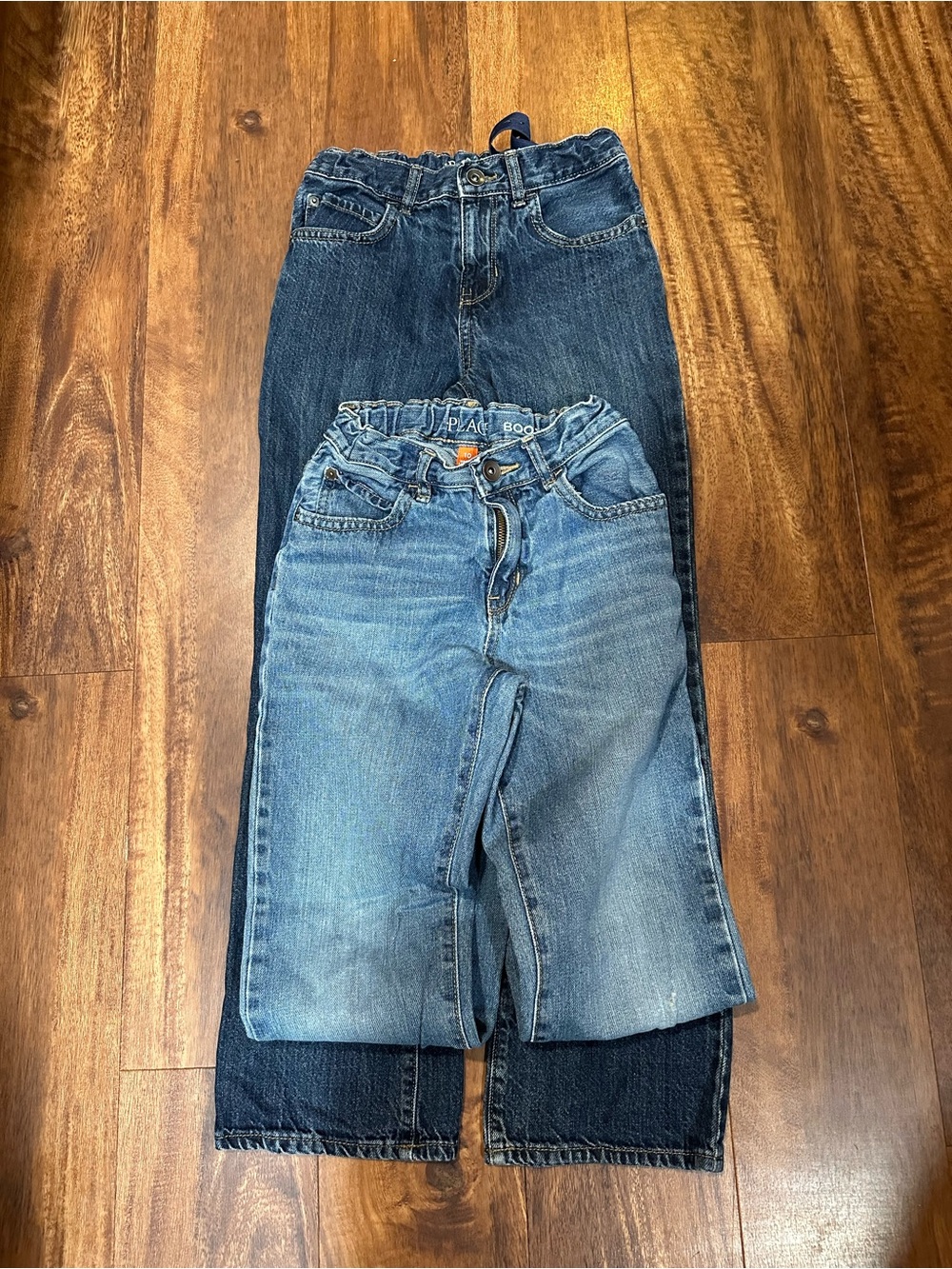 Children's PlaceStretch Denim Jeans - Light Blue and Dark Blue